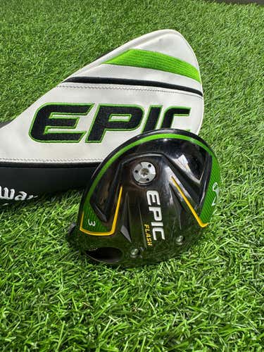 Callaway -Epic Flash - 3 Wood 15° - USED - RH -ONLY HEAD + COVER