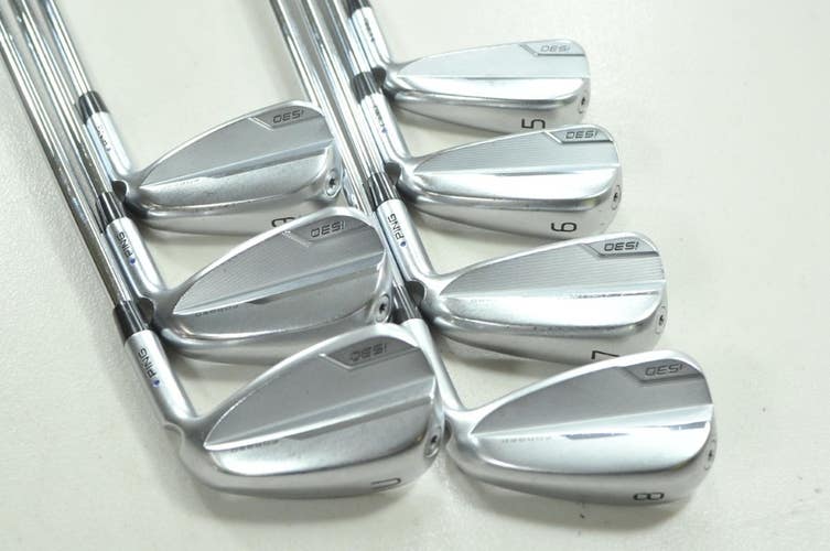 Ping i530 5-W,UW Iron Set Regular Flex Blue Dot RH NS Pro Modus3 Steel # 209875