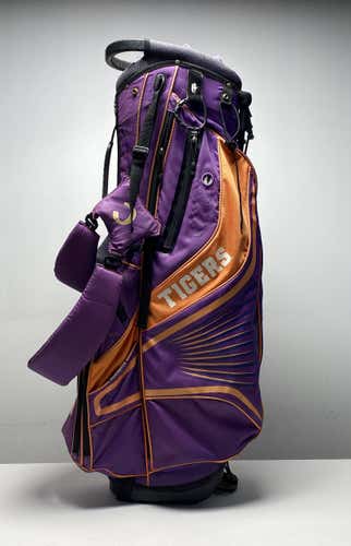 Team Sport Clemson Tigers Stand Bag Purple 7-Way Divide Dual Strap Golf Bag