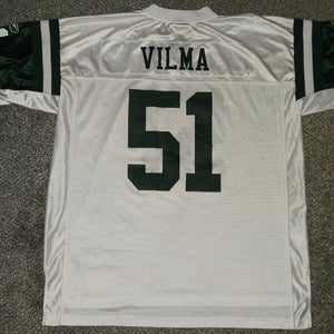 New York Jets Jonathan Vilma White XXL Men's Reebok NFL Football Jersey