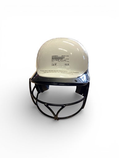 Used Worth HELMET WITH MASK Batting Helmet w/Mask White SM 11846-S000099563