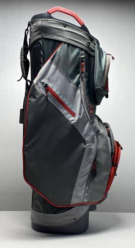 Sun Mountain Lightweight Cart Bag Gray/Red 5-Way Divide Single Strap Golf Bag