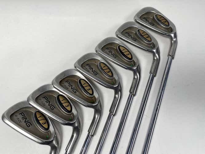 Ping i3 Oversize Iron Set 4-PW Green Dot 2* Up Cushin JZ Regular Steel Mens RH