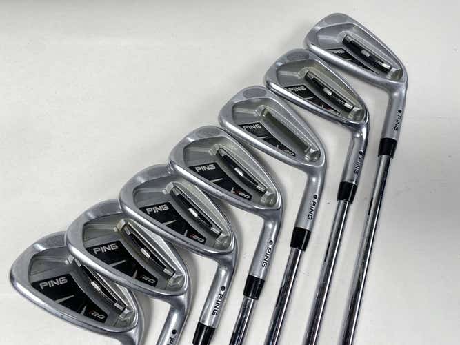 Ping i20 Iron Set 5-PW+UW Black Dot CFS Regular Steel Mens RH