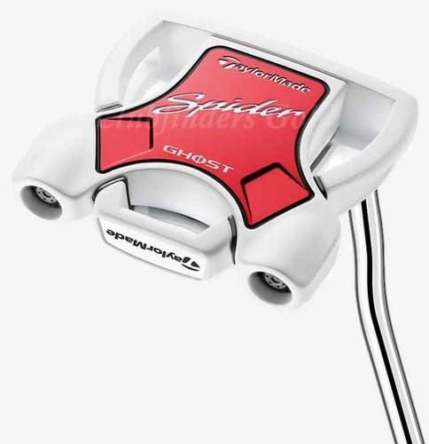 NEW TaylorMade 2024 Spider Ghost White 35" Double-Bend Mallet Putter W/ HC