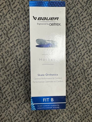 Bauer Aetrex size 10-10.5 Fit B skate orthotics (new)
