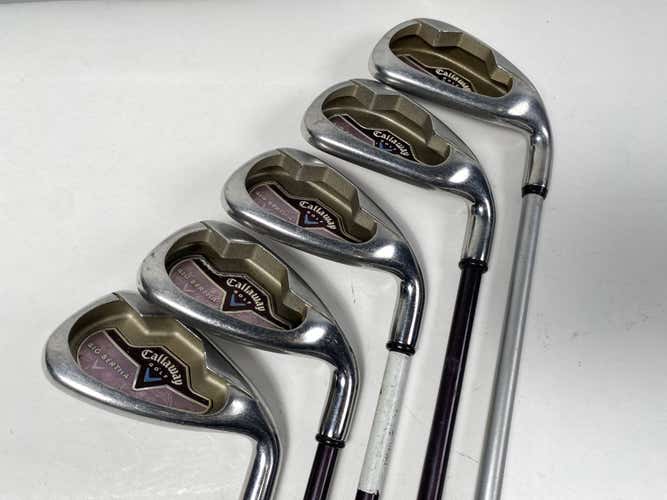 Callaway Big Bertha 2006 Iron Set 6-PW 45g Ladies Graphite Womens RH