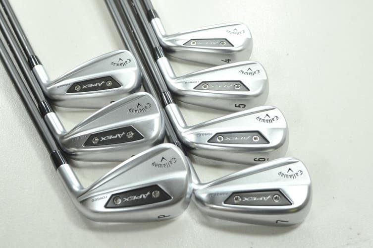 Callaway Apex Ai200 4-PW Iron Set Axiom VeloCore Stiff Flex RH Graphite # 209924