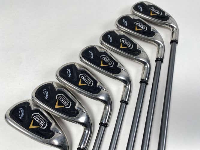 Callaway Big Bertha Fusion Iron Set 4-PW RCH System 75i Firm Graphite Mens RH