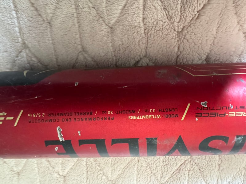 2019 Louisville Slugger Meta Prime Composite BBCOR Certified Bat (-3) 30 oz 33" (Used)