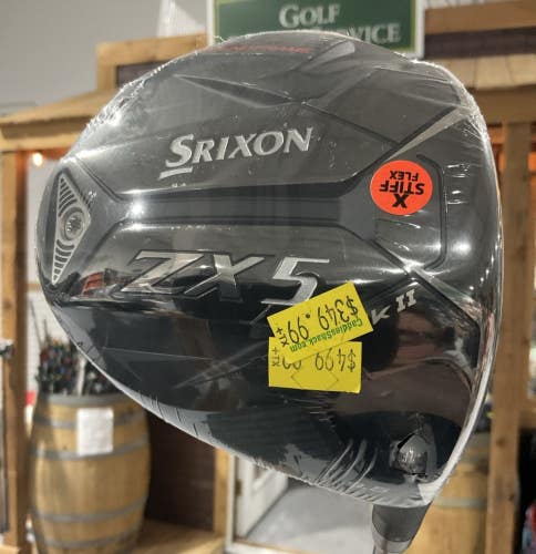 Srixon ZX5 MKII 9.5 Driver 45.5" HZRDUS Extra Stiff Flex Graphite Shaft RH
