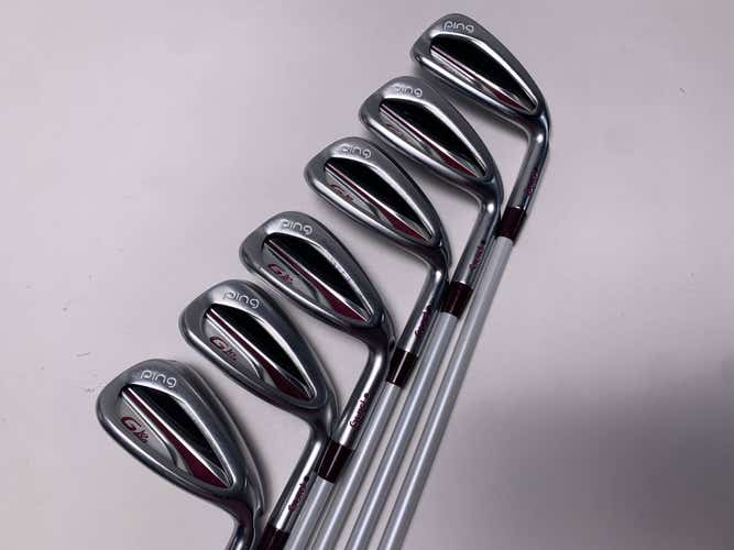 Ping G LE 2 Iron Set 7-PW+UW+SW Black Dot ULT240 Lite Ladies Graphite Womens RH