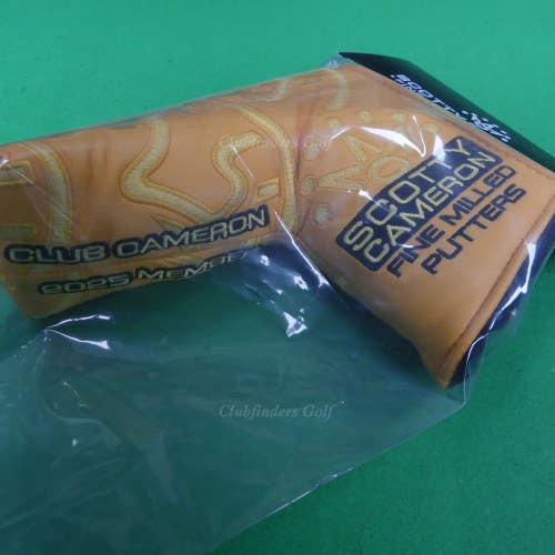 NEW Scotty Cameron 2025 Club Cameron Member Dog Wave AM&E Blade Putter Headcover