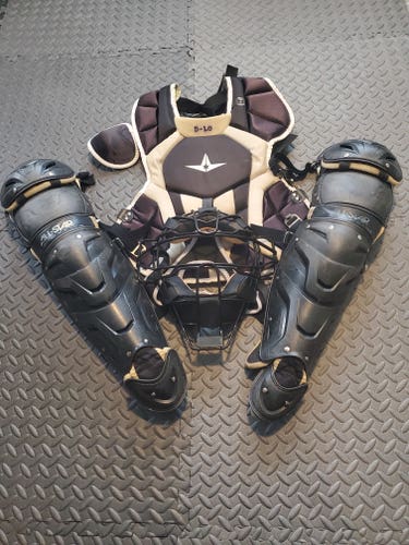 All-Star System 7 Catcher's Set- Pre-Owned (Black/Vegas Gold)