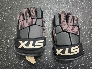Used STX STALLION 75 Lacrosse Gloves Mens Black MD 11849-S000036166