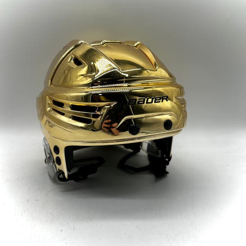 Bauer Re-Akt - Used Small NHL Pro Stock Hockey Helmet - Vegas Golden Knights (Gold Chrome)