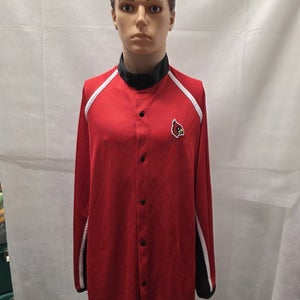 Team Issued Louisville Cardinals Basketball Shooting Jacket XL NCAA