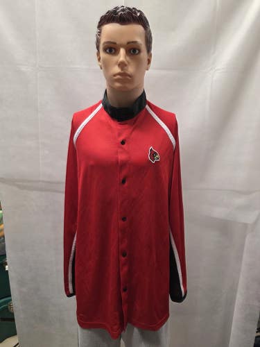 Team Issued Louisville Cardinals Basketball Shooting Jacket XL NCAA