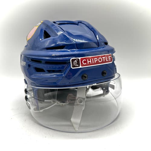 Bauer Re-Akt 155 - Used Large Team USA Pro Stock Hockey Helmet (Blue)