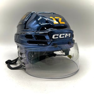 CCM Super Tacks X - Used Medium Pro Stock Helmet (Navy Chrome)