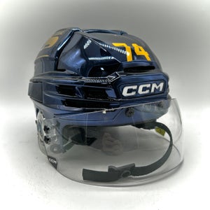 CCM Super Tacks X - Used Medium Pro Stock Helmet (Navy Chrome)