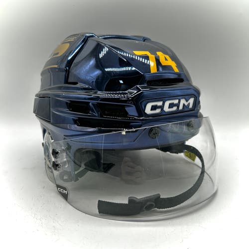 CCM Super Tacks X - Used Medium Pro Stock Helmet (Navy Chrome)