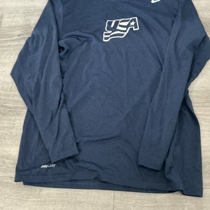 Team USA Long-sleeve Large Men's Nike Dri-Fit Shirt (New)