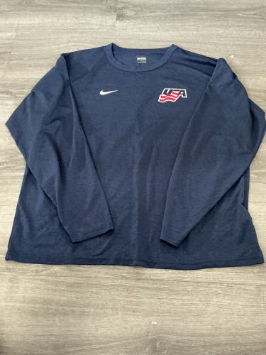 Team USA Long-sleeve Large Men's Nike Dri-Fit Shirt (New)