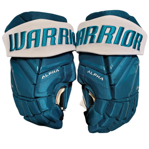 Warrior Alpha LX3 SJ Sharks Teal Custom Gloves (Multiple Sizes)