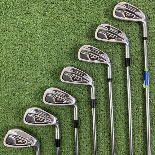 READ TaylorMade PSi Iron Set 4-PW KBS Tour C-Taper 105 Stiff Flex CP2 Pro Grips