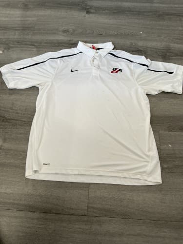 Team USA Blue Large Men's Nike Dri-Fit Shirt (Used)