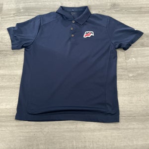 Team USA Blue Large Men's Nike Dri-Fit Shirt (New)