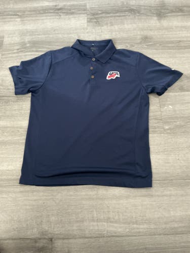 Team USA Blue Large Men's Nike Dri-Fit Shirt (New)