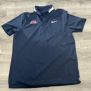Team USA Blue Large Men's Nike Dri-Fit Shirt (New)