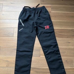 Black Large Boys Bauer Track Suit Pants (Used)