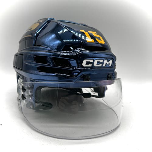 CCM Super Tacks X - Used Medium Pro Stock Helmet (Navy Chrome)