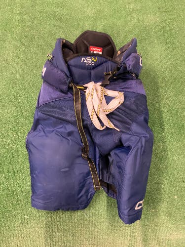 Blue Junior Large CCM Tacks AS-V Pro Hockey Pants (Used)