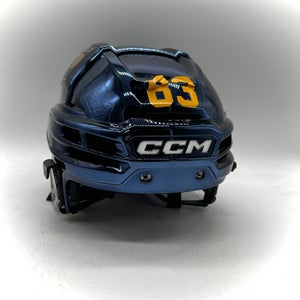 CCM Super Tacks X - Used Medium Pro Stock Helmet (Navy Chrome)