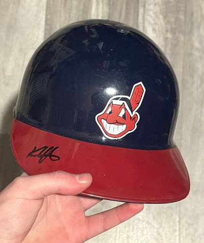 Kenny Lofton Signed Indians batting helmet