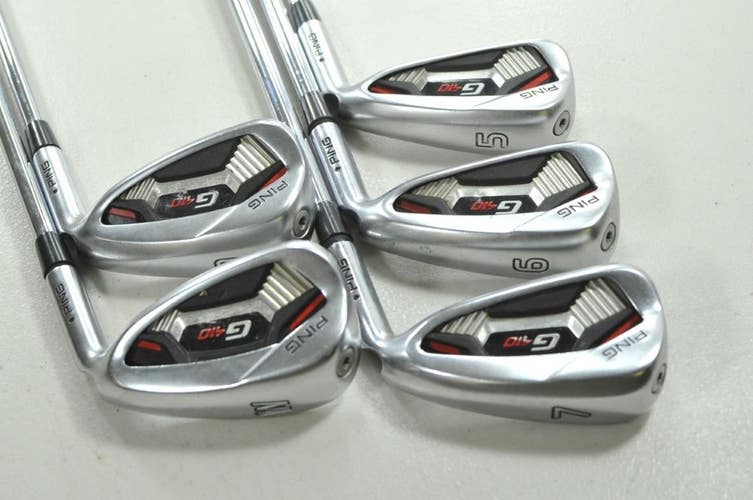 Ping G410 5-6,7,9-PW Iron Set (NO 8 IRON) Stiff Flex Right AWT 2.0 Steel #210102