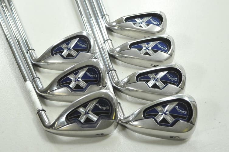 Callaway X-18 5-PW,AW Iron Set Right Uniflex Steel # 209234