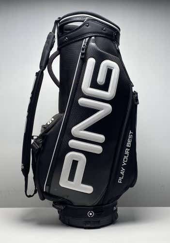 Ping Demo Staff Bag Black 6-Way Divide Single Strap Golf Bag
