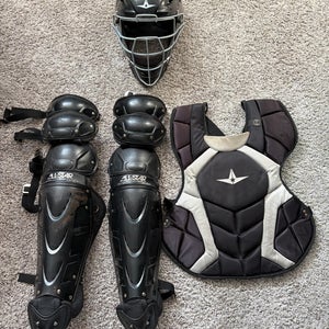 Black All Star System 7 Catcher's Set (Used)