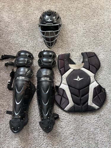 Black All Star System 7 Catcher's Set (Used)