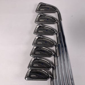 Ping ISI K Iron Set 3-9 Blue Dot 1* Up Cushin JZ Regular Steel Mens RH
