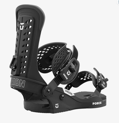 UNION FORCE CLASSIC BLACK SNOWBOARD BINDINGS LARGE, NEW