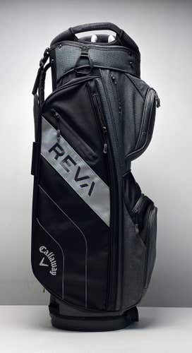 Callaway REVA Cart Bag Black 14-Way Divide Single Strap Golf Bag