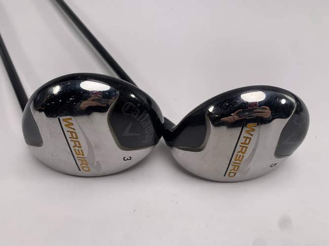 Callaway Warbird 3 & 5 Fairway Wood Set 15* 18* Warbird 55g Regular Mens RH