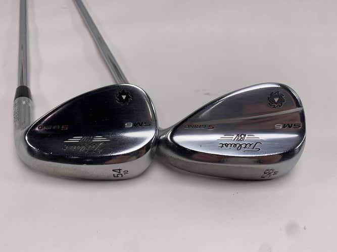 Titleist Vokey SM6 Tour Chrome Wedge Set 54* 10 | 58* 10 Wedge Steel Mens RH