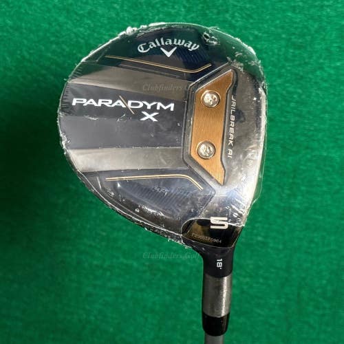 NEW Callaway Paradym X 18 Fairway Wood 5 Fujikura Air Speeder 50-R Regular